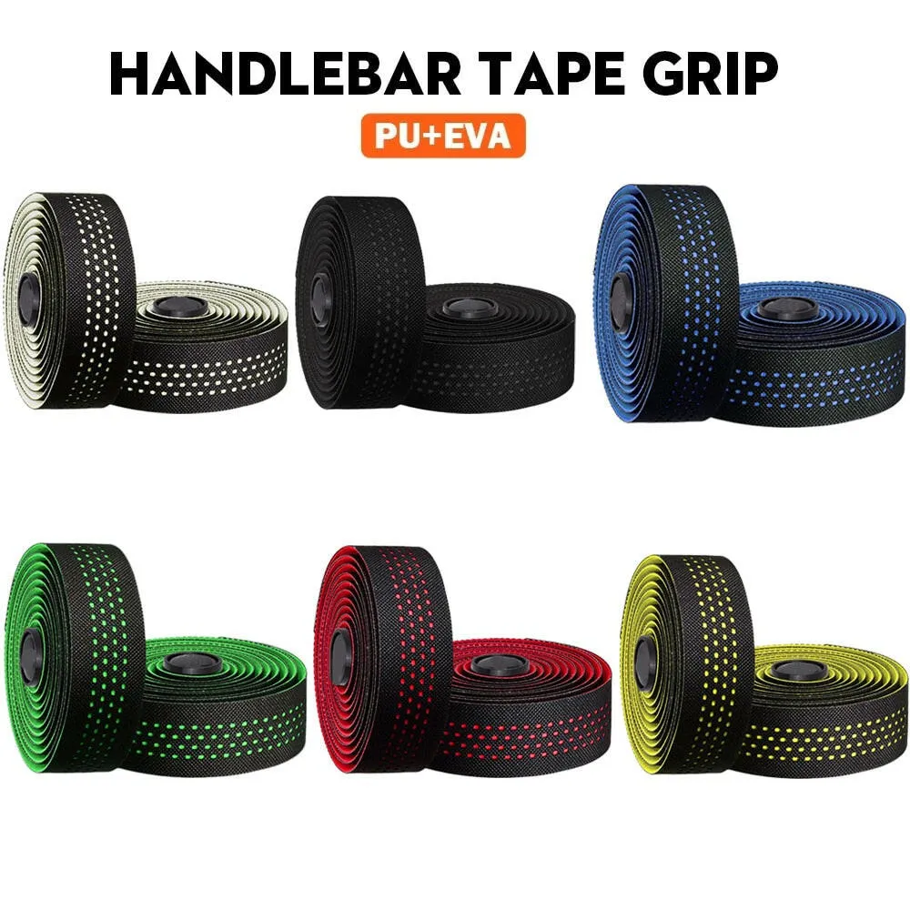 1 pair Road Bike Tape PU EVA Bicycle Handlebar Tapes Ventilation Woave Leather Bicycle Accessories Road Bike Bar Tape Handlebar