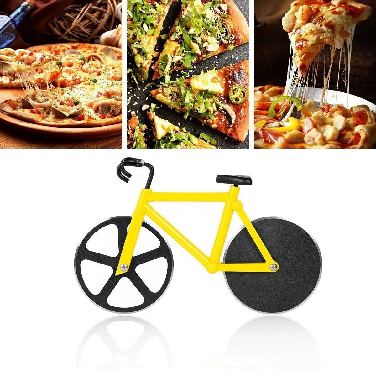 649 stainless steel Bicycle shape Pizza cutter