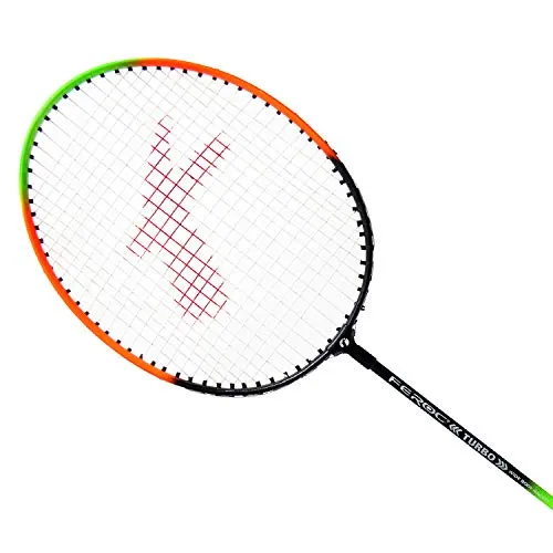 Badminton Racquet Aluminium Set of 2 with 3 Pieces Feather Shuttles with Full-Cover