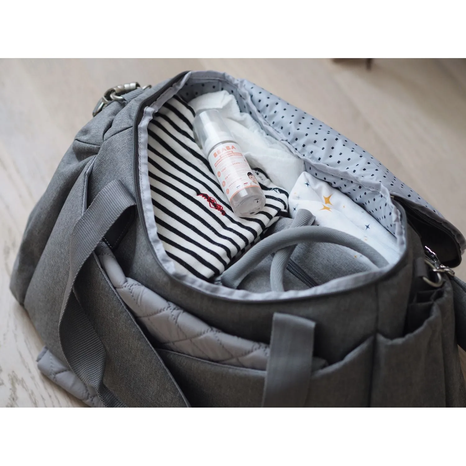 Beaba Sydney II Nappy Bag - Heather Grey