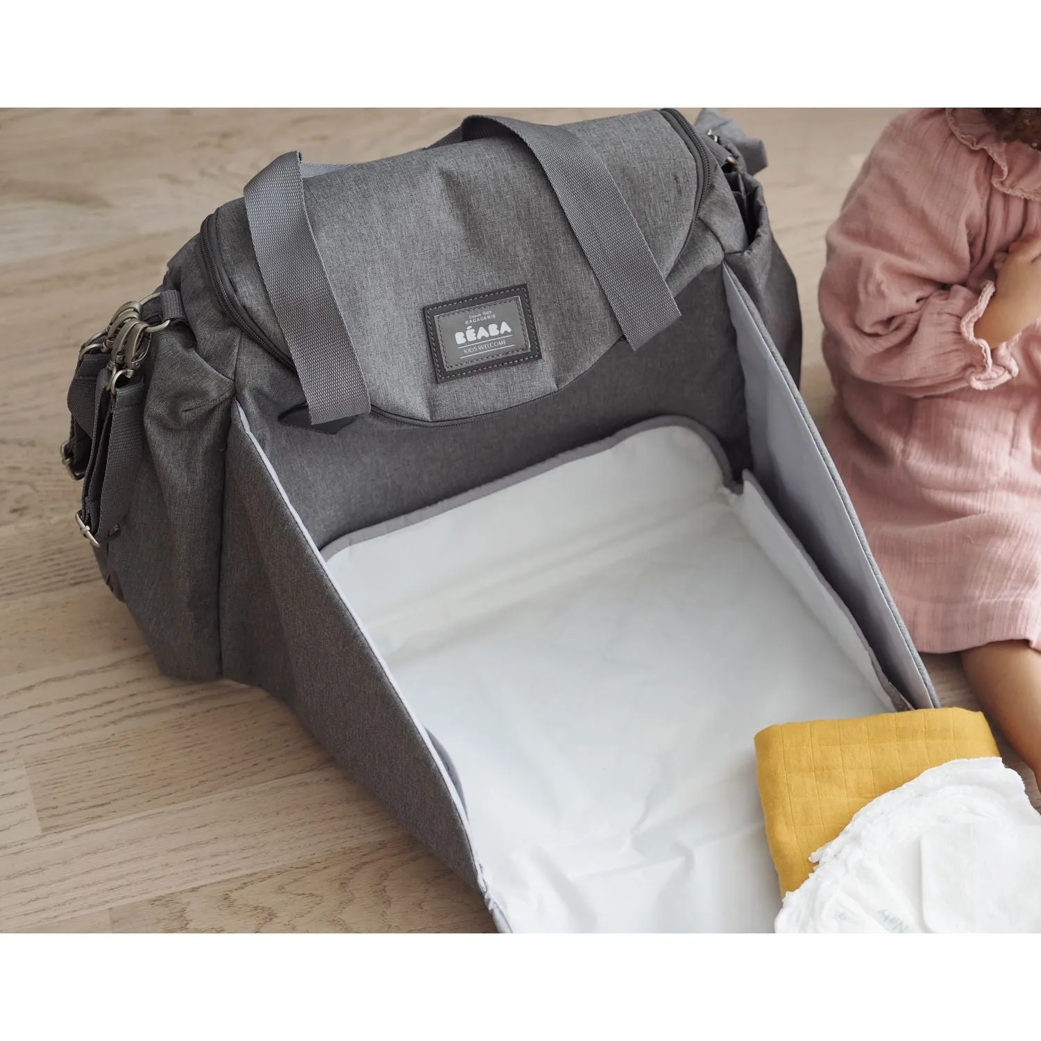 Beaba Sydney II Nappy Bag - Heather Grey