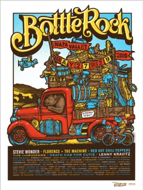 BottleRock 2016 Festival Poster 2 - Regular Edition