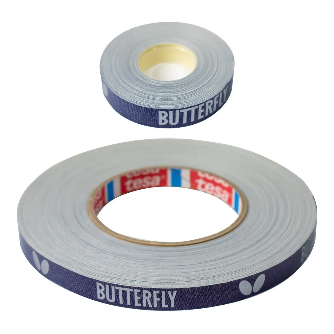 Butterfly Side Tape BTY Blue/Silver 12mm Wide