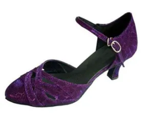 Comfortable Ballroom Dance Shoes Purple Dancing Shoes