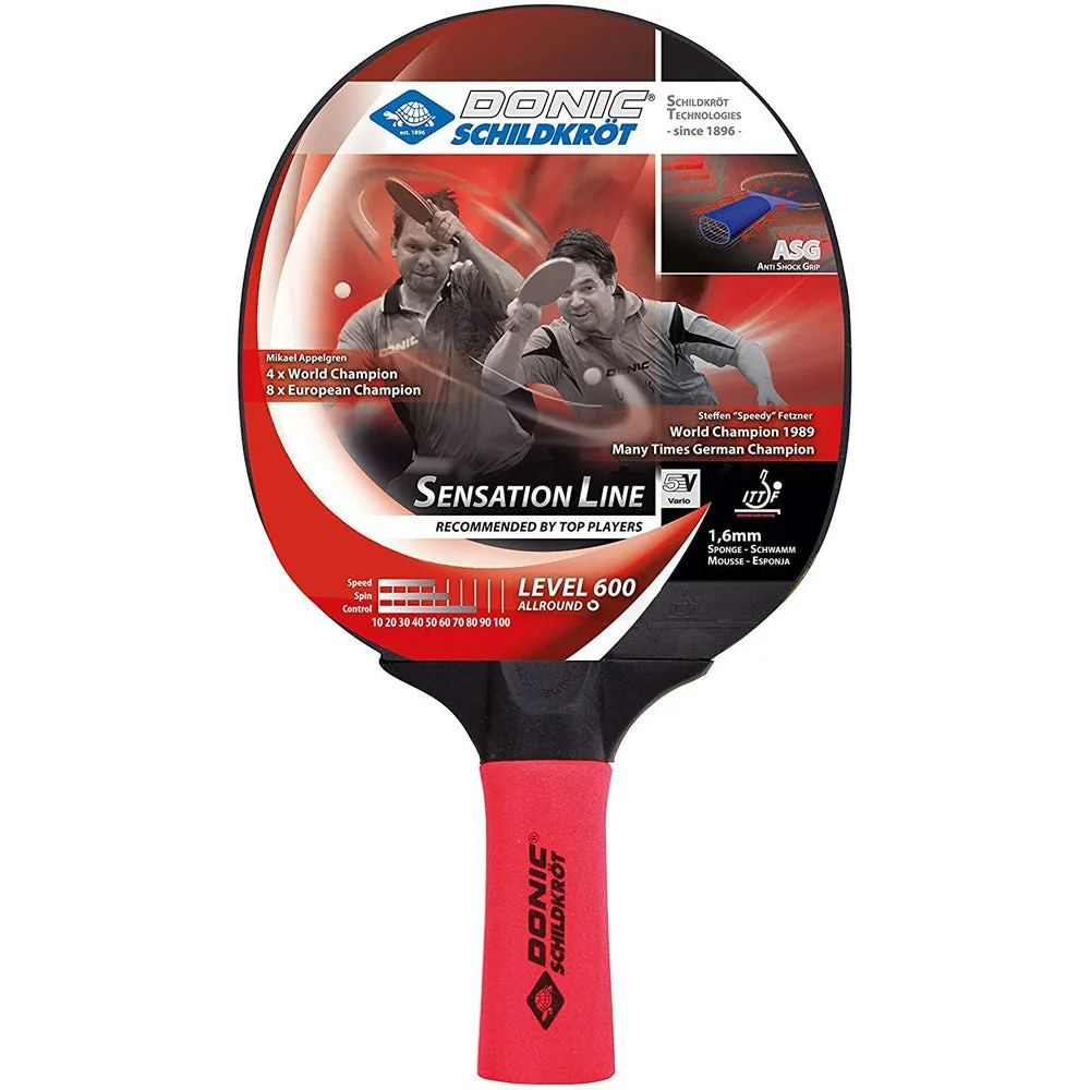 Donic Sensation 600 Table Tennis Paddle