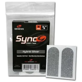 Genesis Sync Silver 3/4 Insert Bowling Tape 10ct