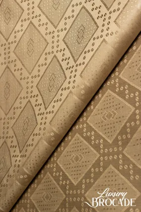 High Quality Luxury Brocade - Wagambari - HLB004 - Beige