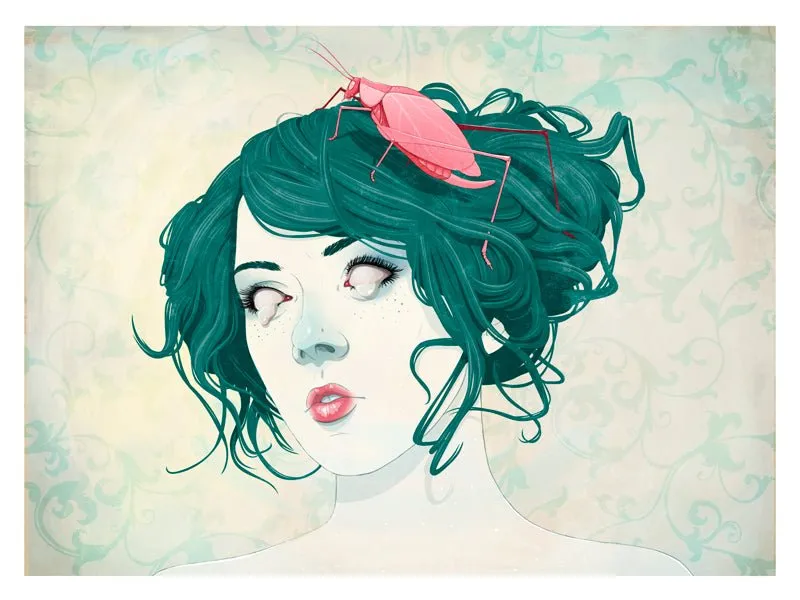 Katydid Giclee Print by Jason Levesque