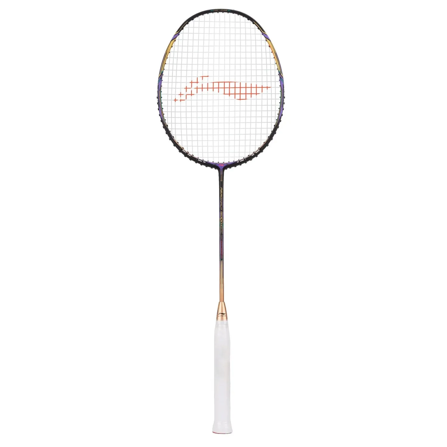 Li-Ning Aeronaut 9000I Unstrung Badminton Racquet, G6 - Black/Gold/Purple