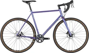 NEW All-City Super Professional - 700c, Steel, Hollywood Violet Drop Bar Single Speed Bike