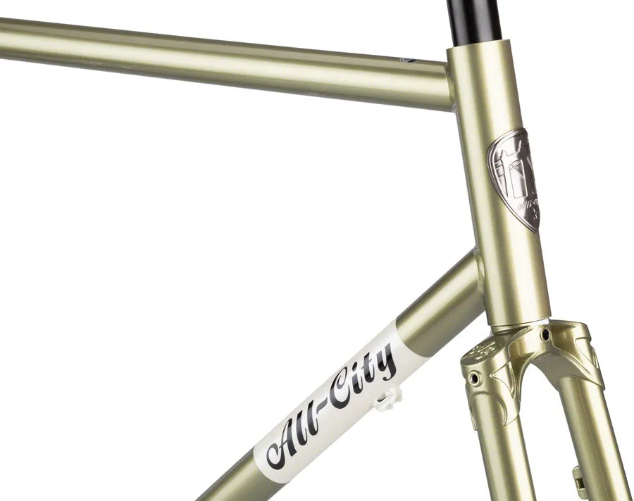 NEW All-City Super Professional Frameset - Flash Basil City Frame