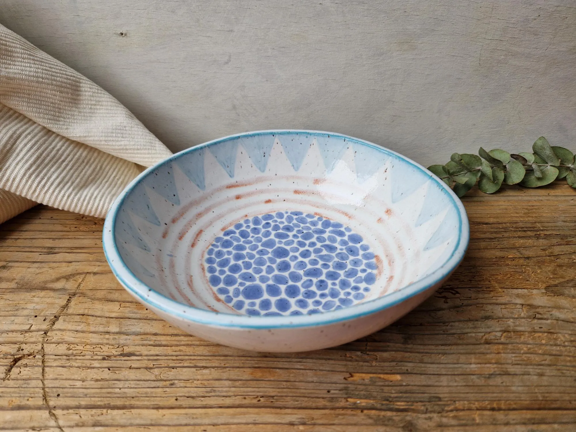 Pasta bowl handpainted No. 11