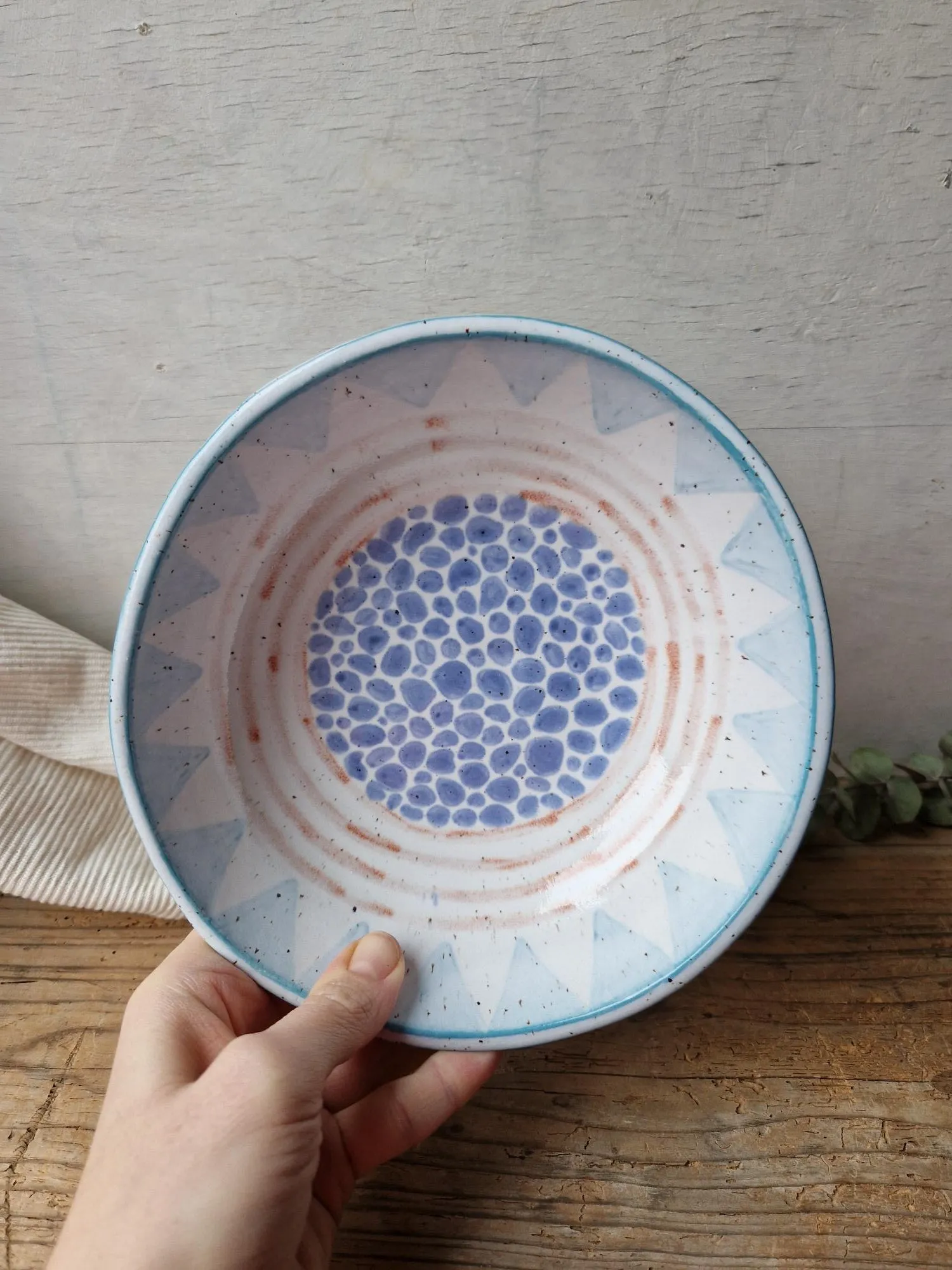 Pasta bowl handpainted No. 11