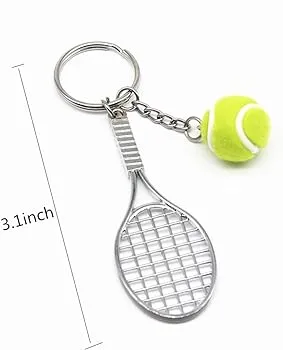 Premium Metal Tennis MODEL B | GREEN BALL | Keychain