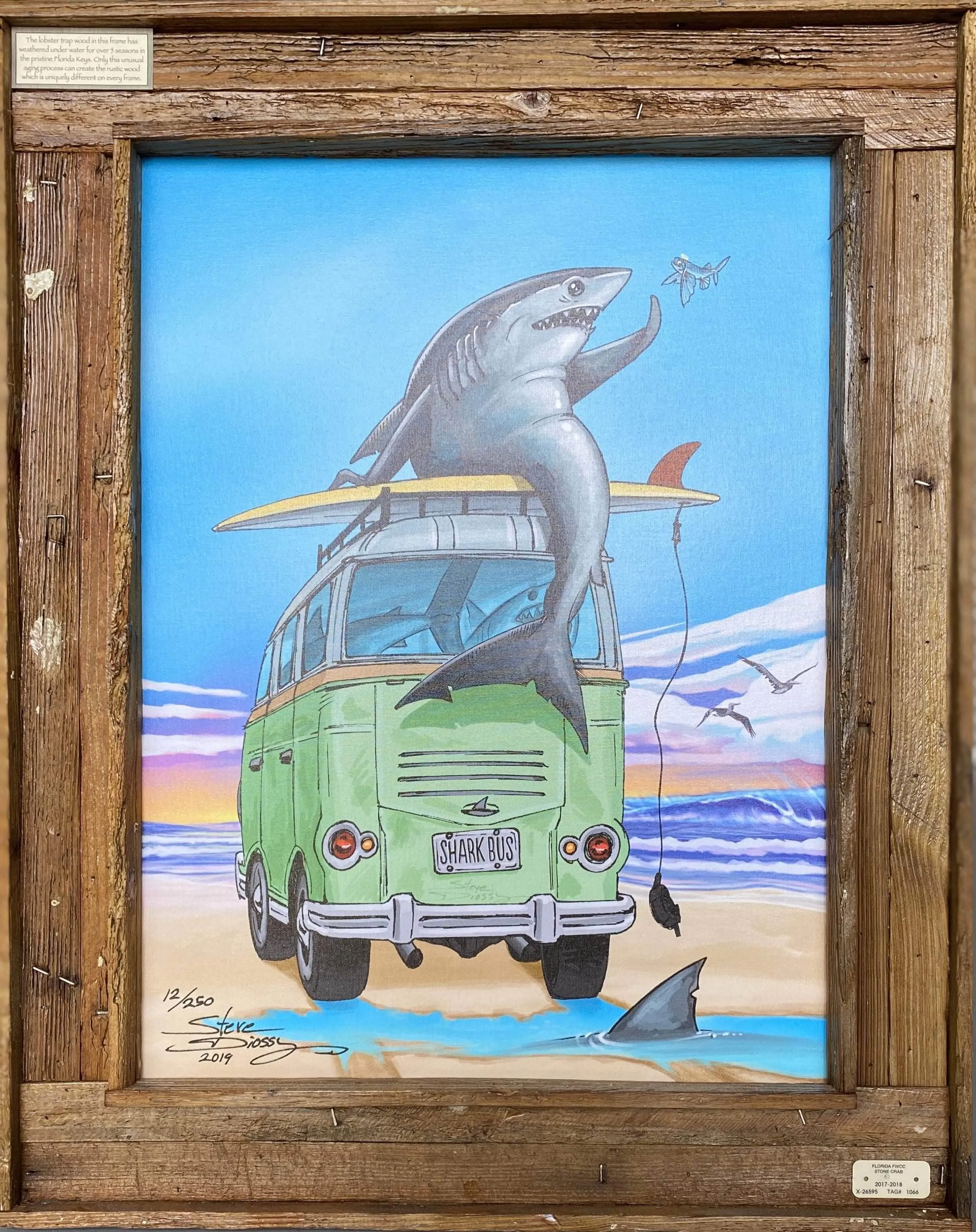 "Shark Bus" Limited Edition Canvas