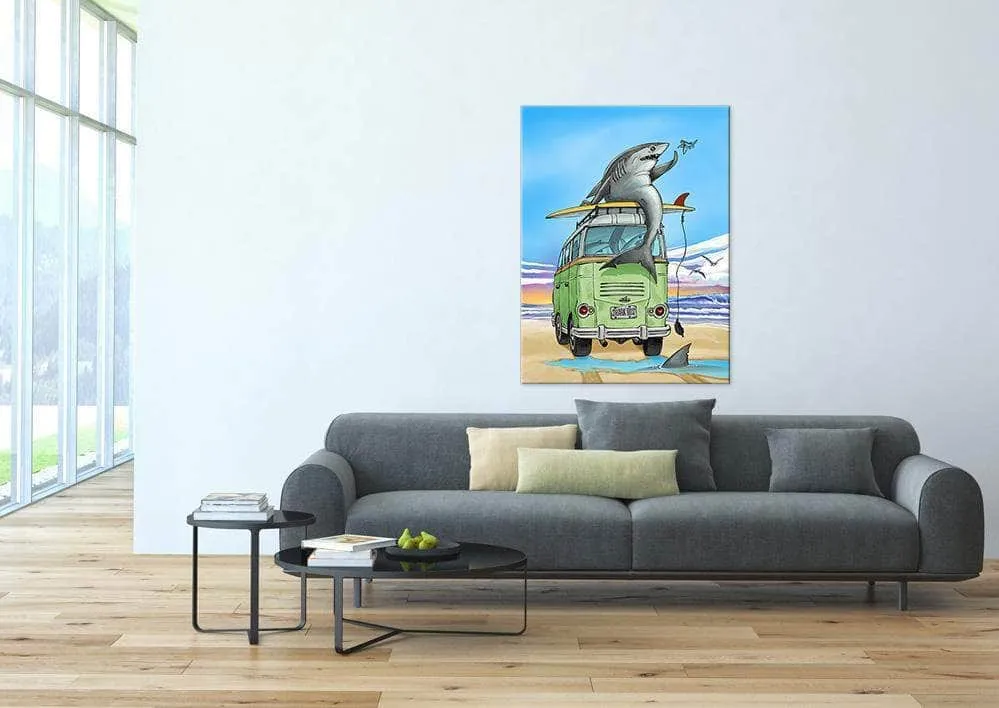 "Shark Bus" Limited Edition Canvas