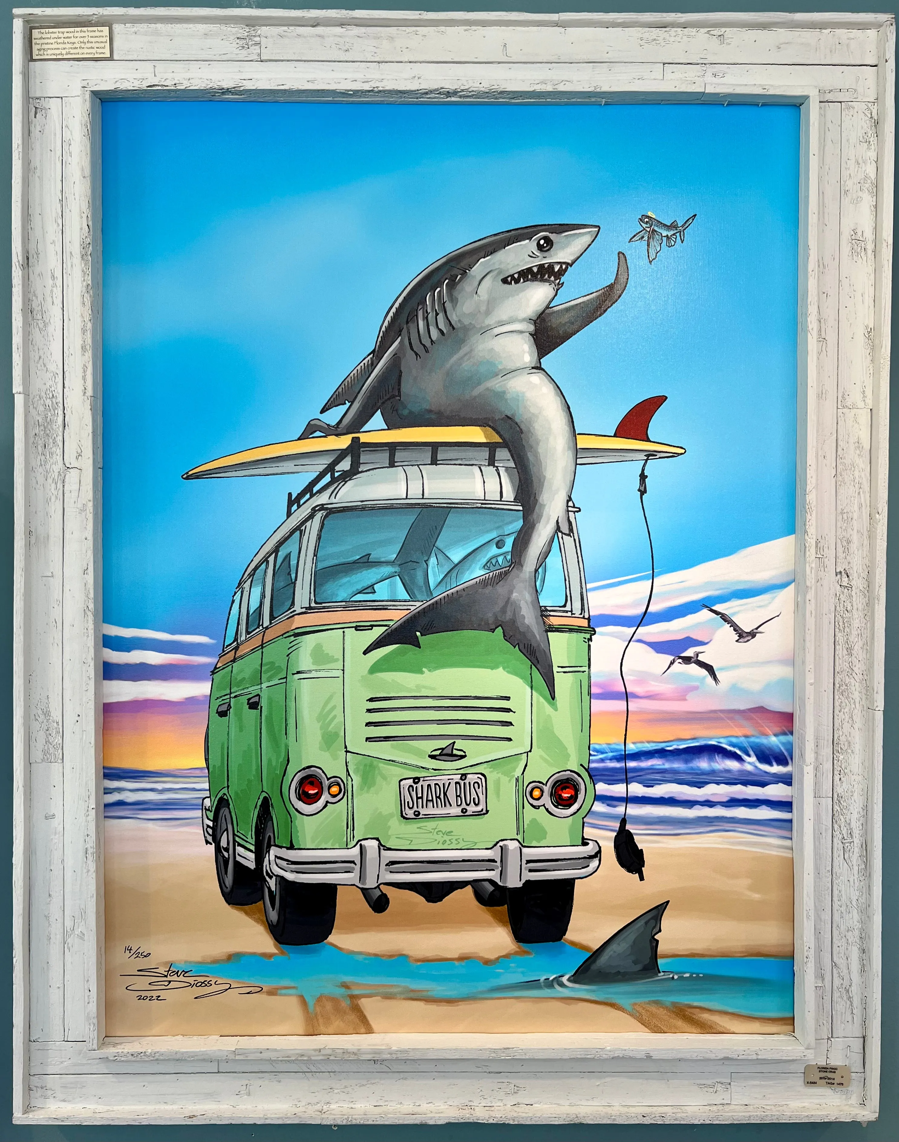 "Shark Bus" Limited Edition Canvas