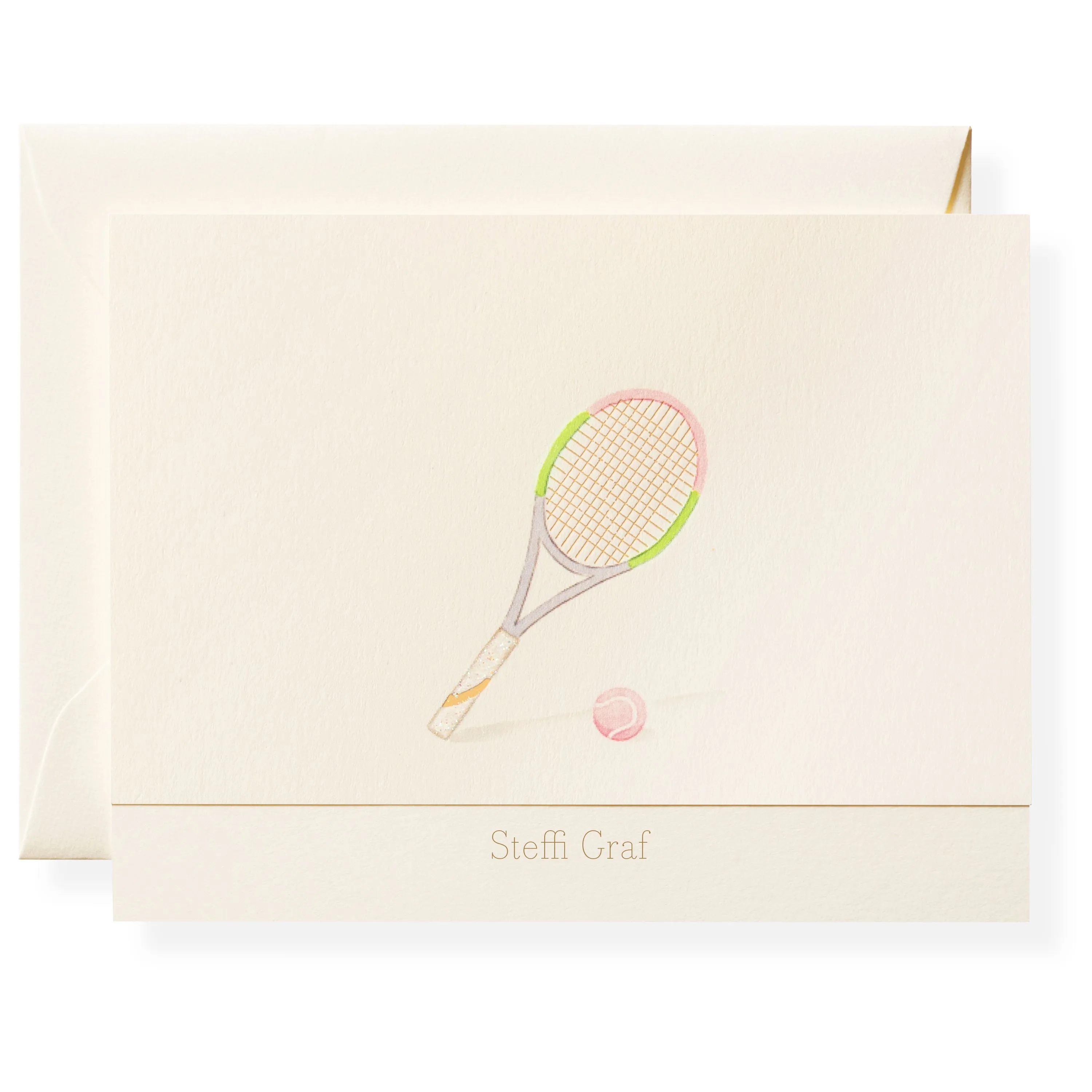 Racquet Personalized Note Cards