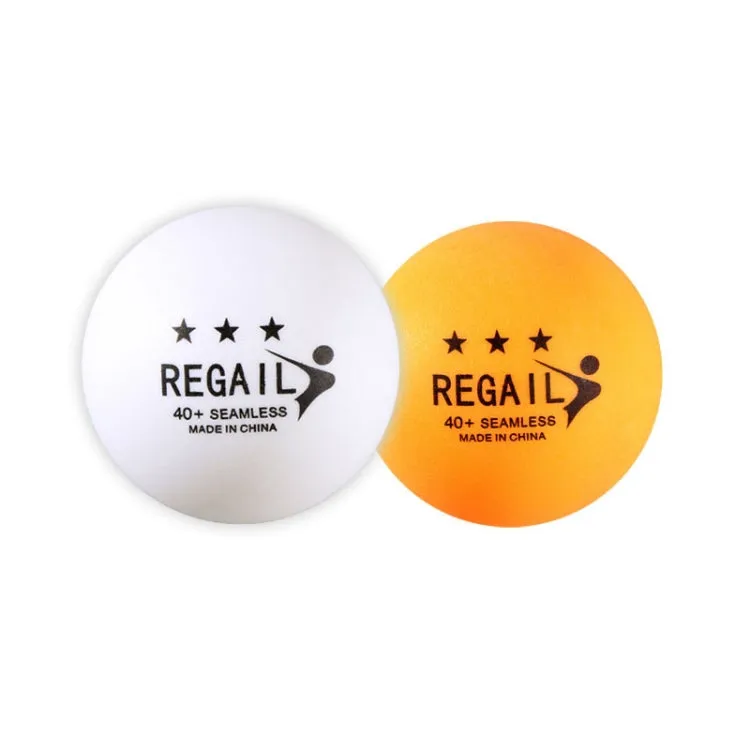 REGAIL 6pcs Training Table Tennis, Model: Single Suction (White)