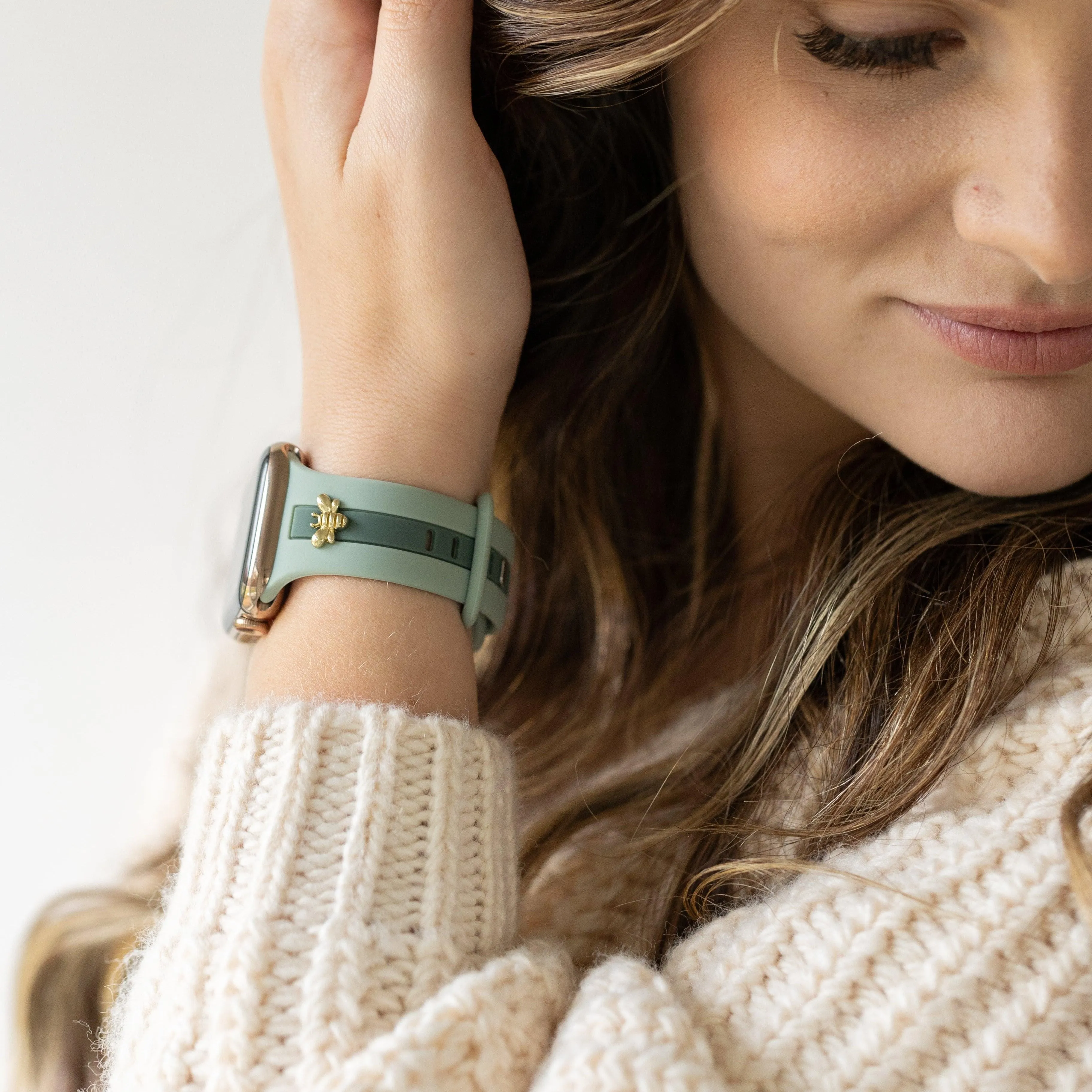 Skye Dusty Blue & Green Smart Watch Band