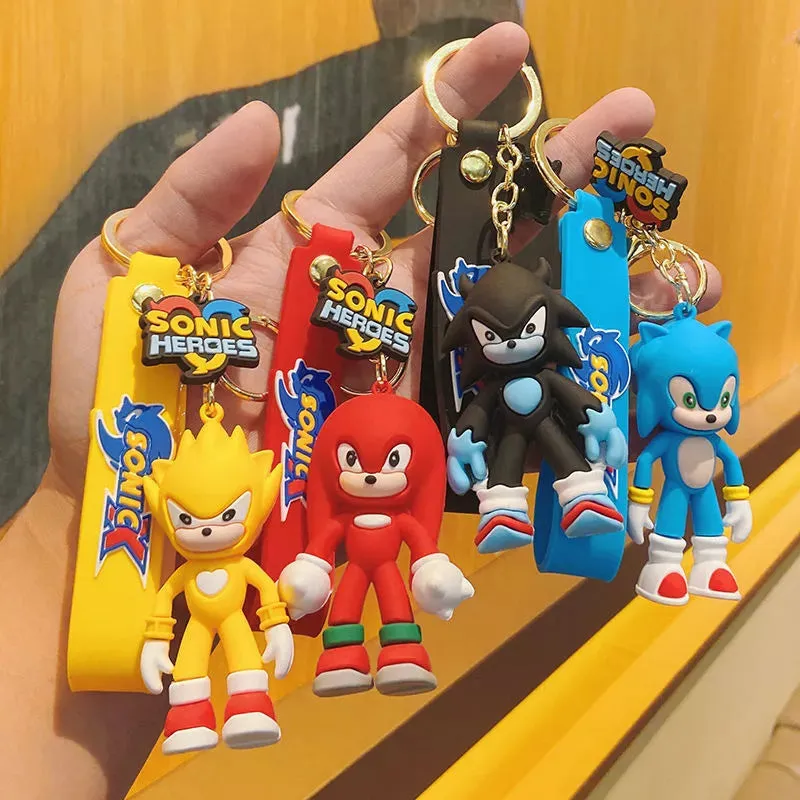 Sonic RED Silicone Keychain - High-Quality 3D Design