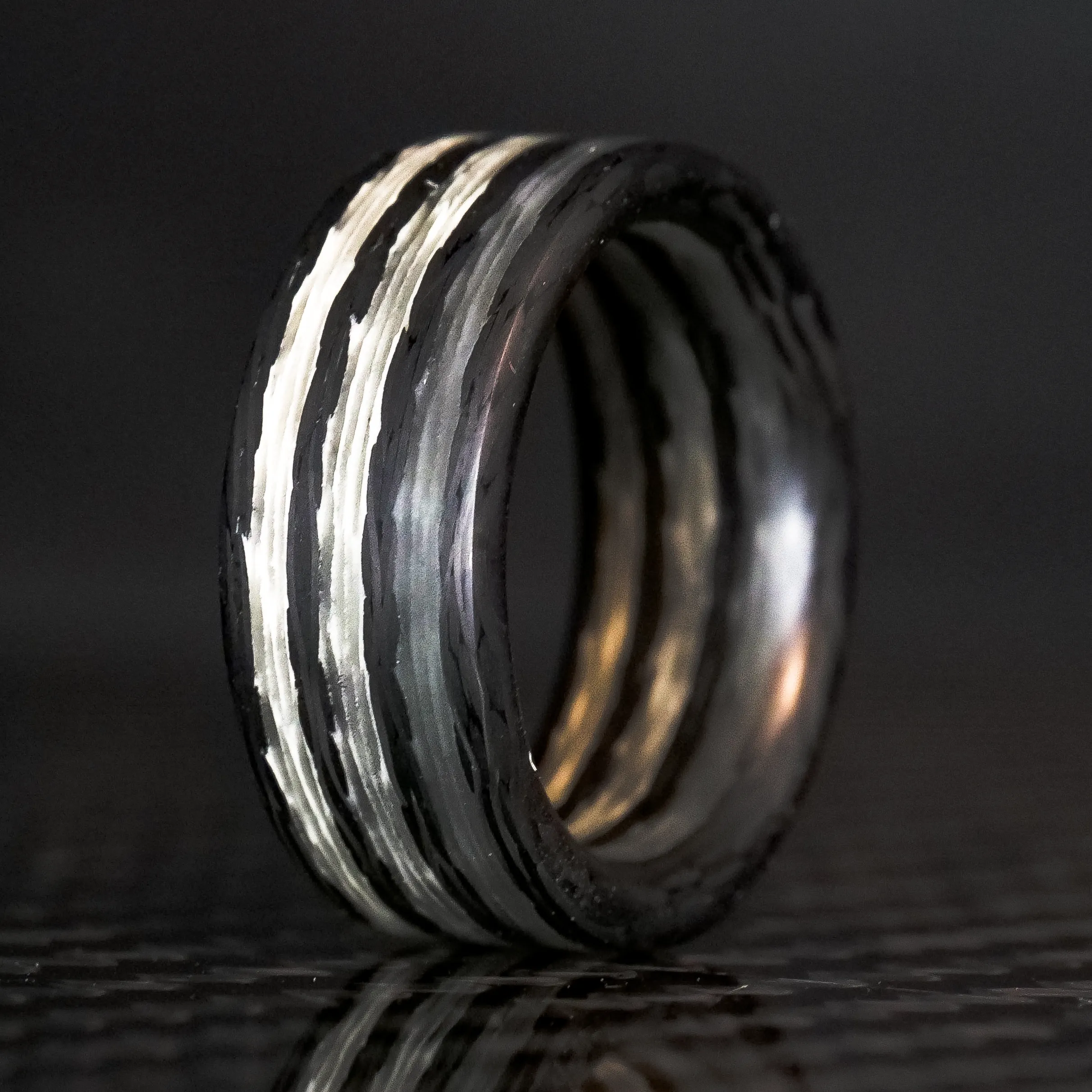 The Patriot | Carbon Fiber Glow Ring