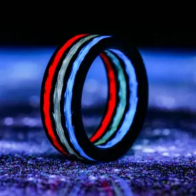 The Patriot | Carbon Fiber Glow Ring